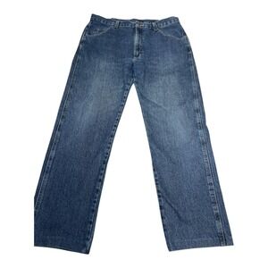 Wrangler 965TMR Jeans Mens 36x32 Blue Straight Leg Relaxed Fit Denim